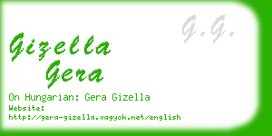 gizella gera business card